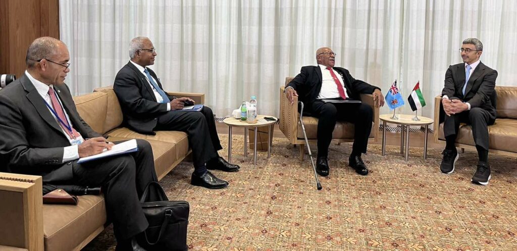 Prime Minister Sitiveni Rabuka and UAE Foreign Minister Pave the Way for Future Collaborations