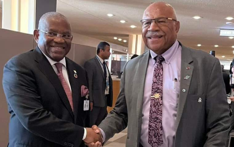 Prime Minister Sitiveni Rabuka Advances Fiji's Partnership with OACPS in Diplomatic Meeting at UN General Assembly