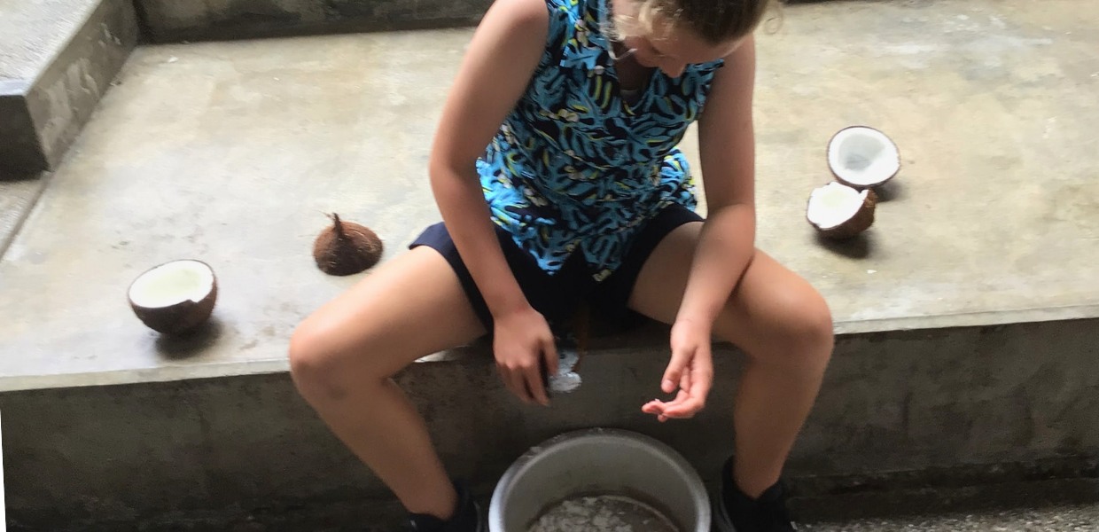 Learning to scrape coconuts